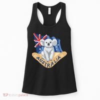 Australia Flag Koala Boomerang Women's Tank Top thumb 0