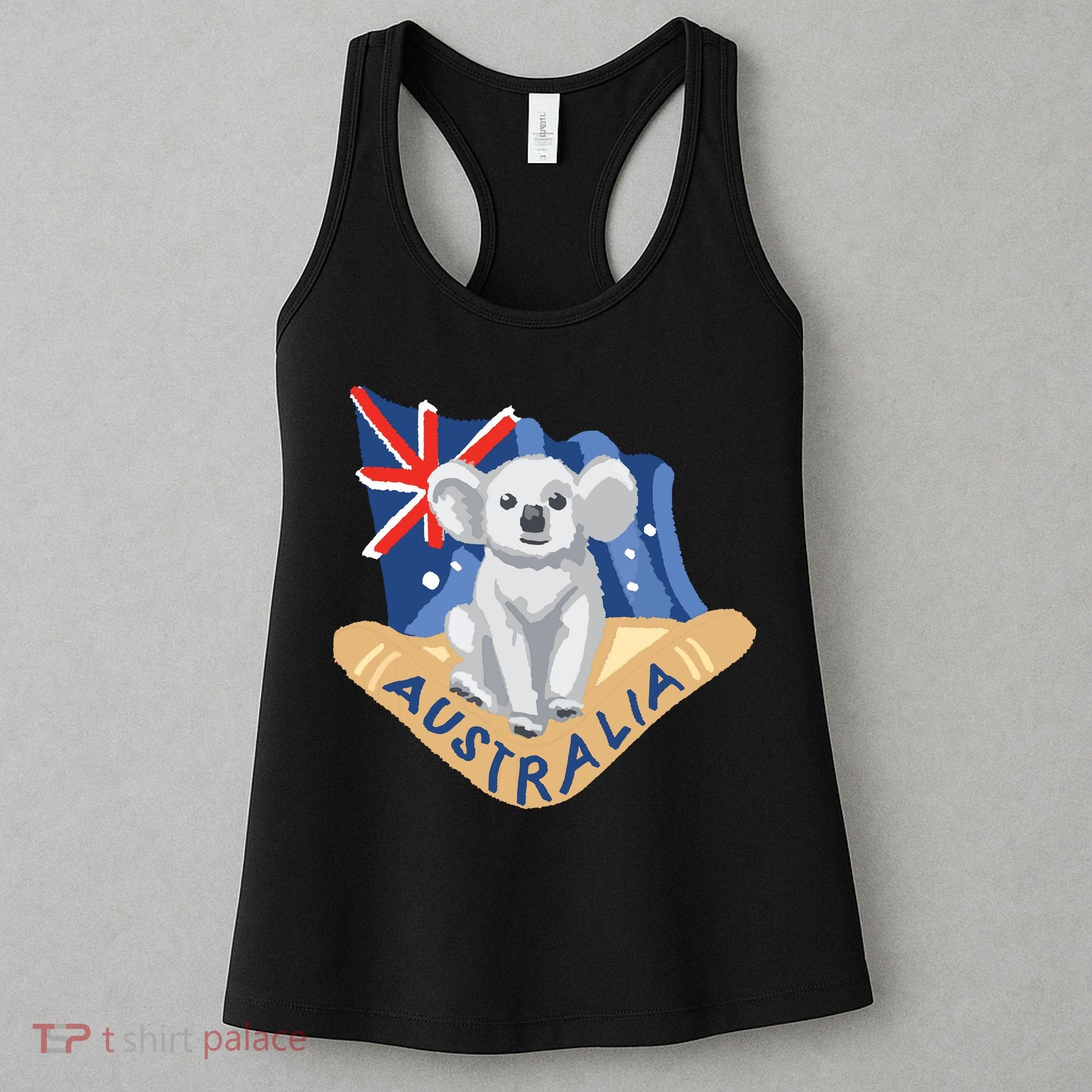 Australia Flag Koala Boomerang Women's Tank Top