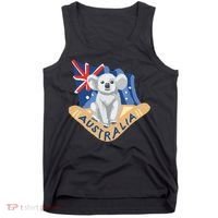 Australia Flag Koala Boomerang Tank Top thumb 0