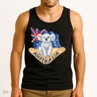 Australia Flag Koala Boomerang Tank Top thumb 3