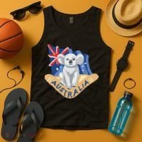 Australia Flag Koala Boomerang Tank Top thumb 4