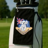 Australia Flag Koala Boomerang Golf Towel thumb 2