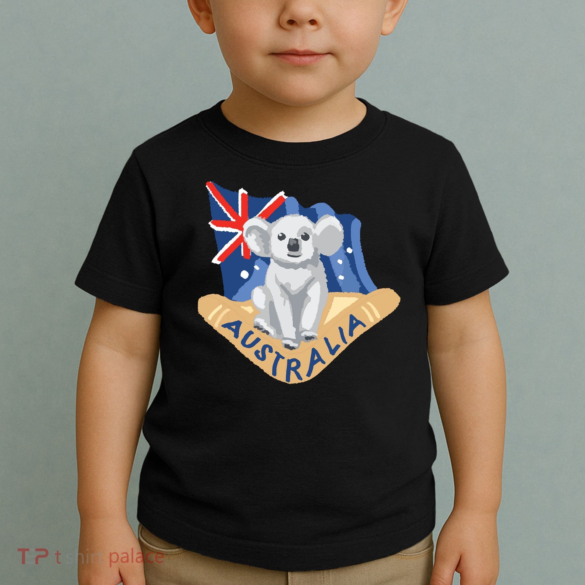 Australia Flag Koala Boomerang Toddler T-Shirt