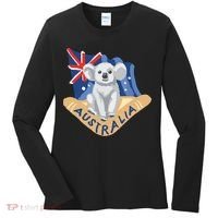 Australia Flag Koala Boomerang Women's Long Sleeve Shirt thumb 0