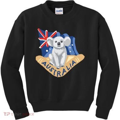 Australia Flag Koala Boomerang Kids Sweatshirt