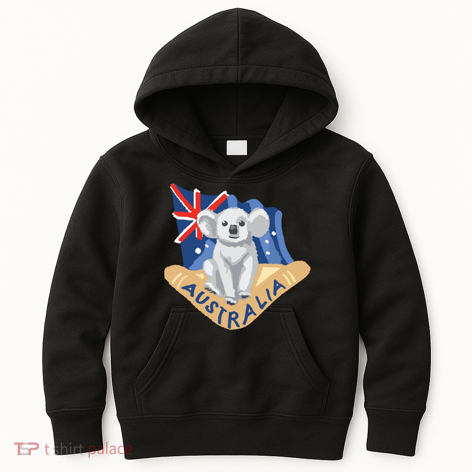 Australia Flag Koala Boomerang Kids Hoodie