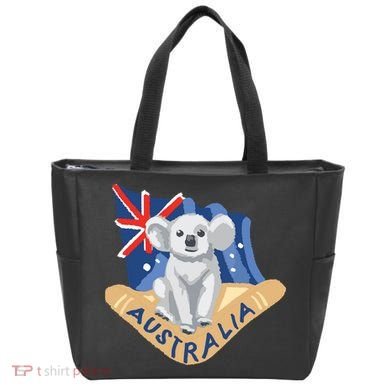 Australia Flag Koala Boomerang Tote Bag