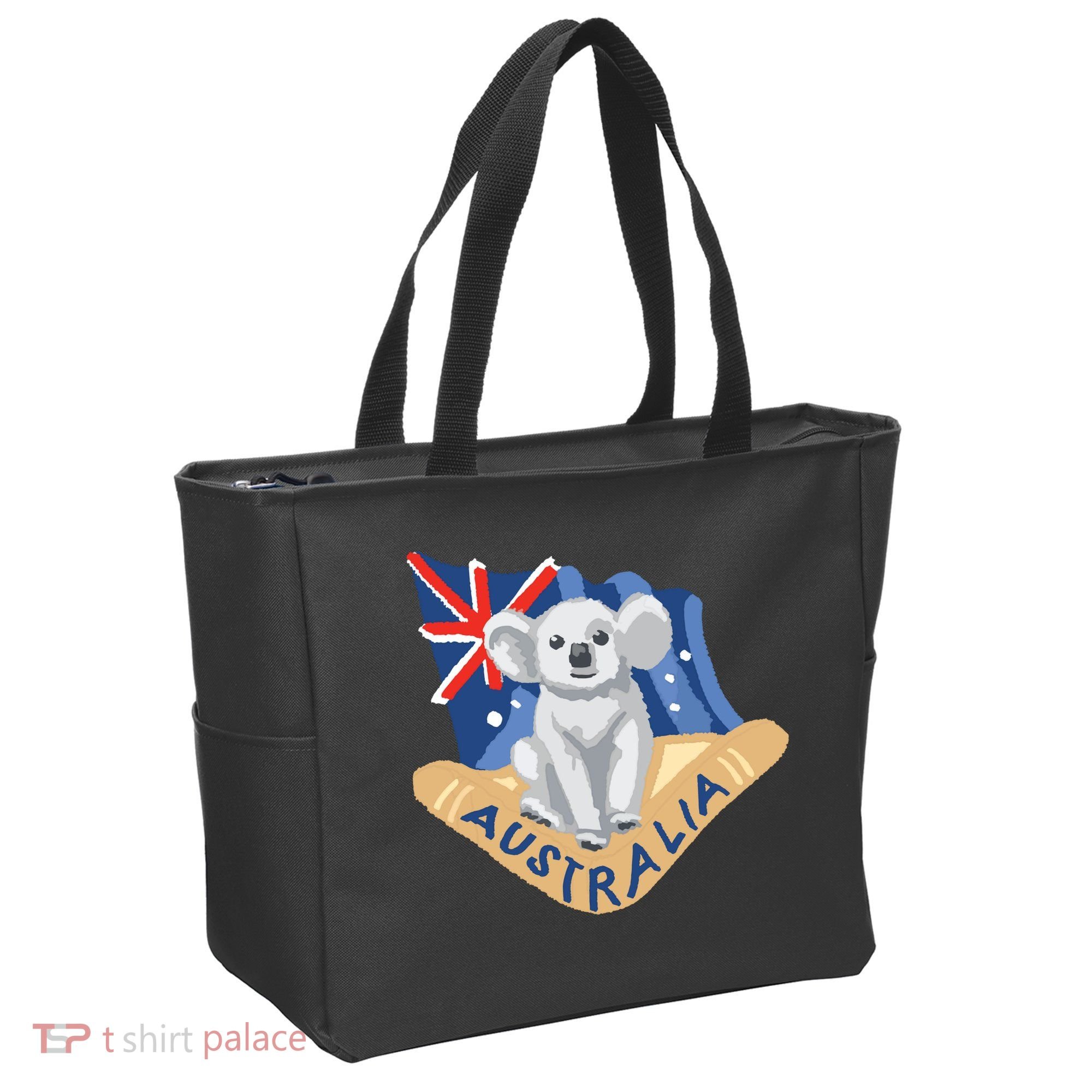 Australia Flag Koala Boomerang Tote Bag