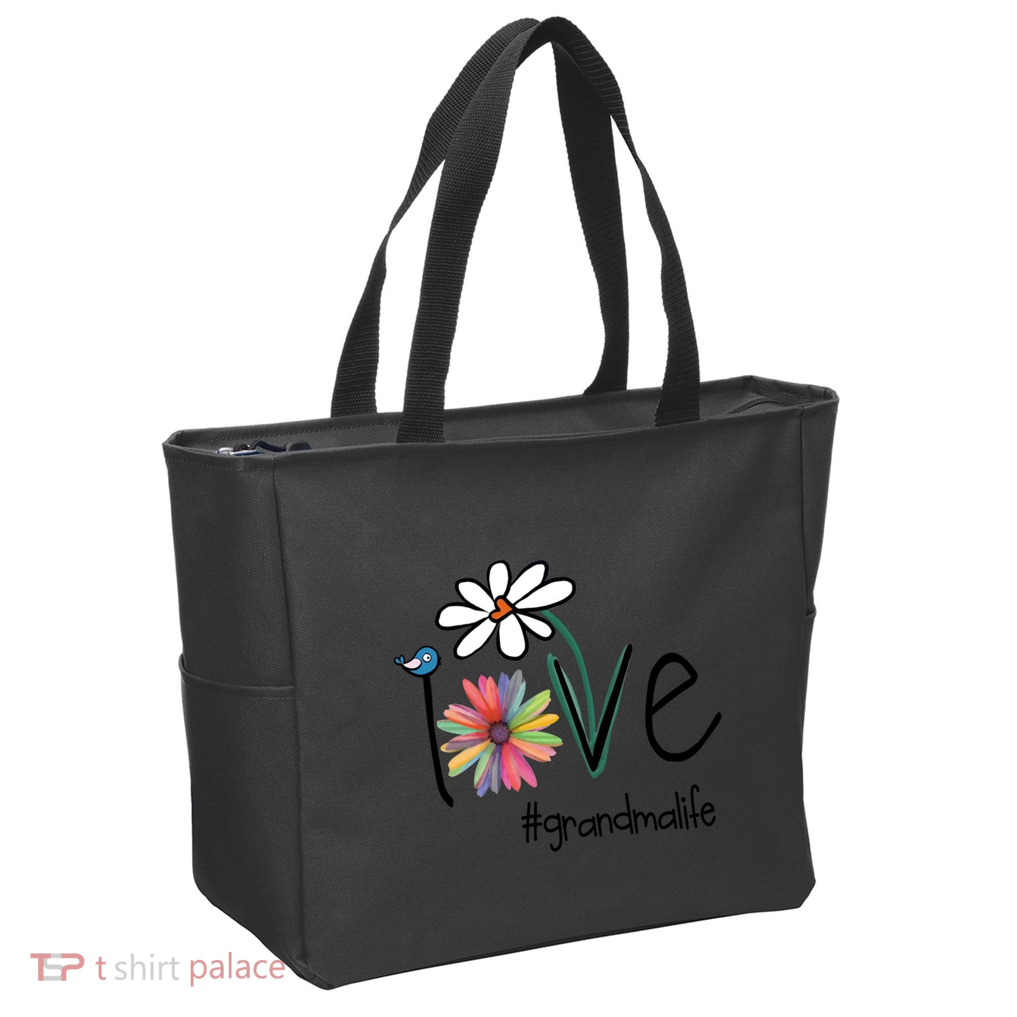 Art Flower Love Grandma Life Gift Tote Bag