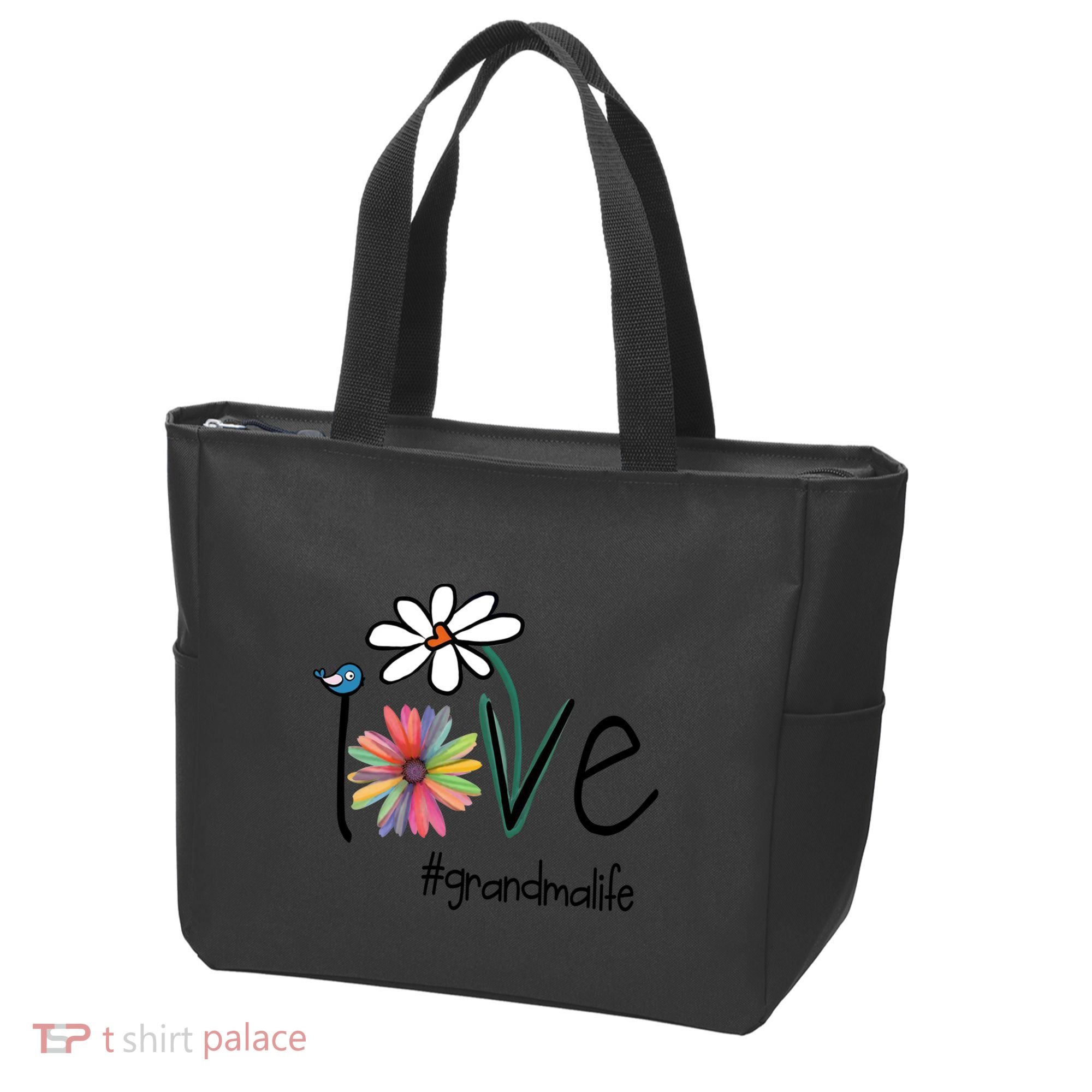 Art Flower Love Grandma Life Gift Tote Bag