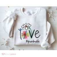 Art Flower Love Grandma Life Gift Sweatshirt thumb 2
