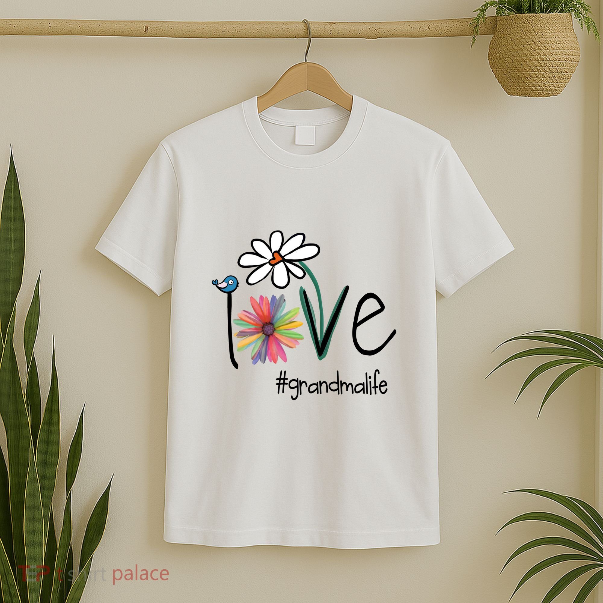 Art Flower Love Grandma Life Gift T-Shirt