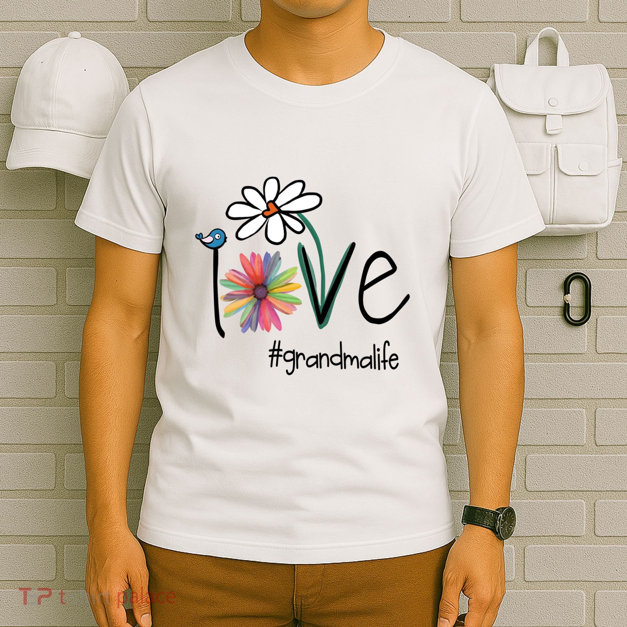 Art Flower Love Grandma Life Gift T-Shirt