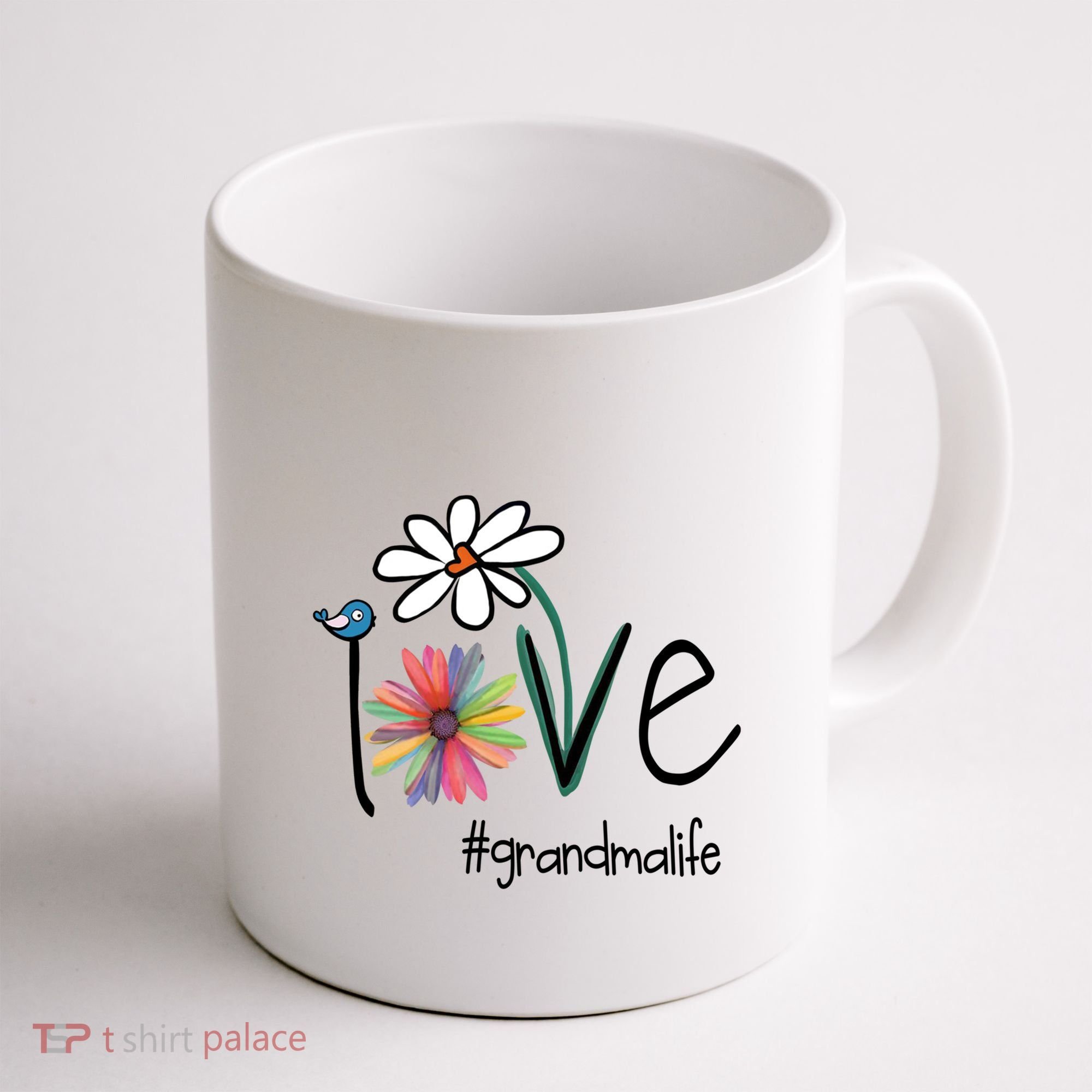 Art Flower Love Grandma Life Gift Coffee Mug