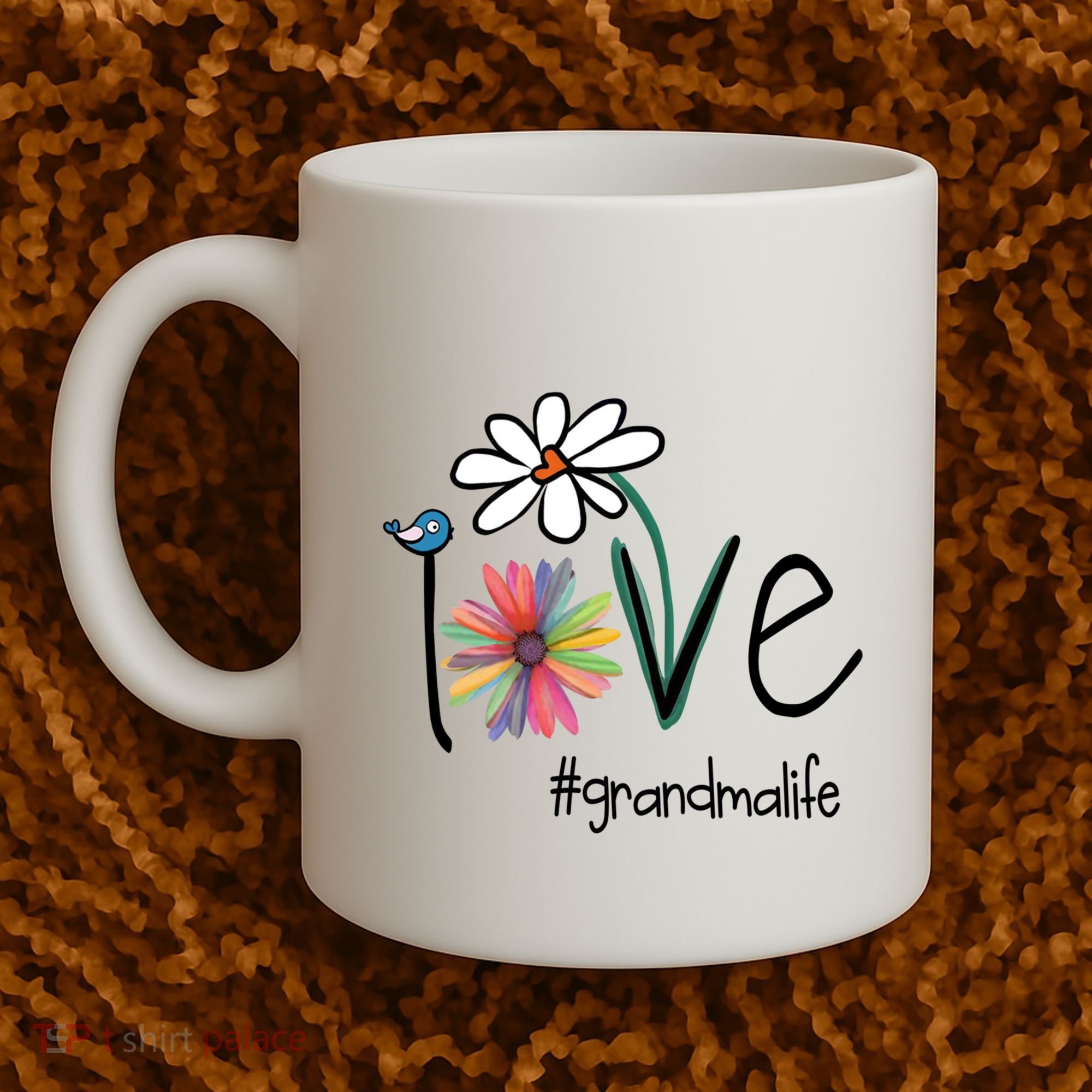 Art Flower Love Grandma Life Gift Coffee Mug