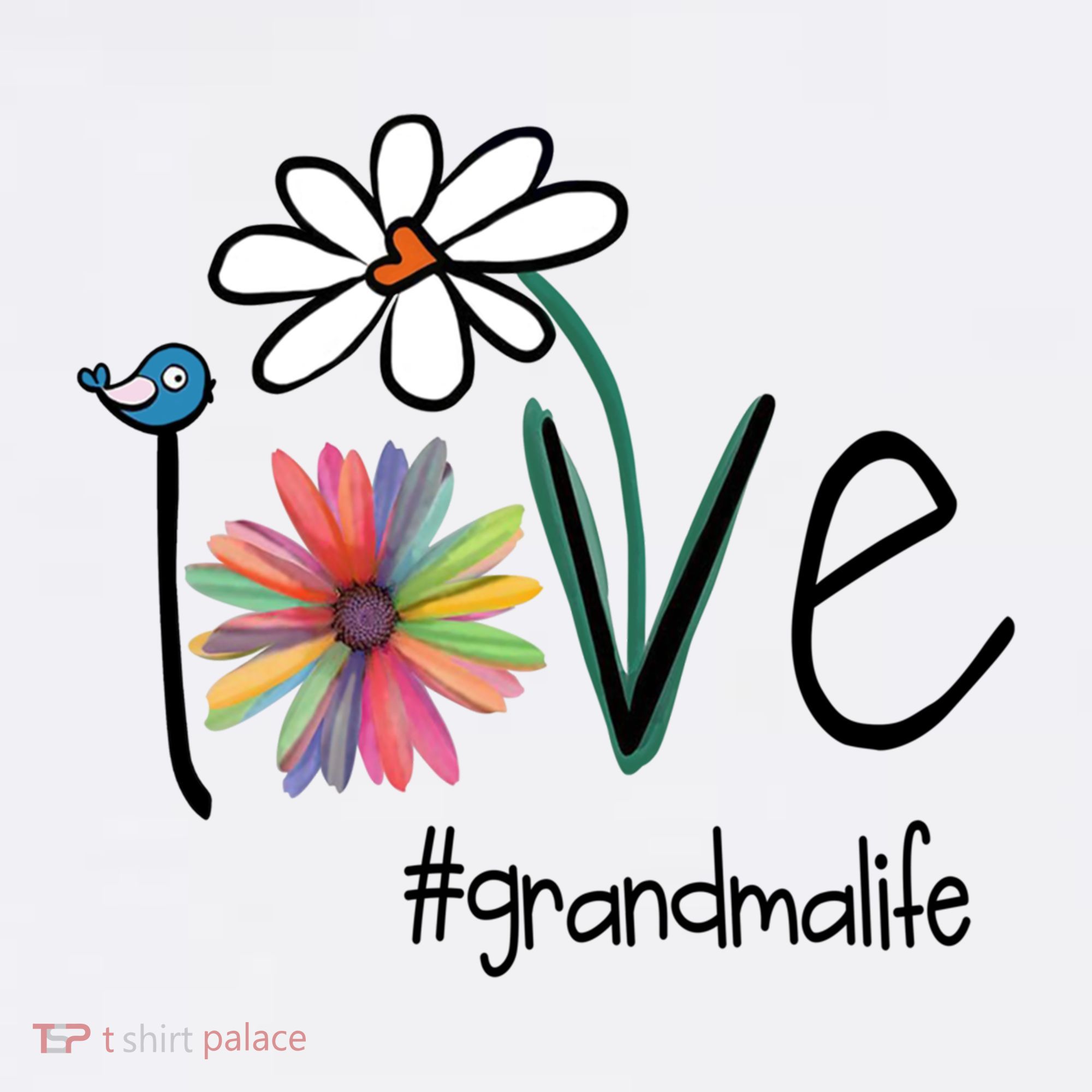 Art Flower Love Grandma Life Gift Mousepad