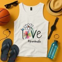 Art Flower Love Grandma Life Gift Tank Top thumb 4