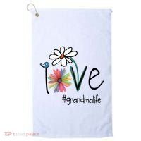 Art Flower Love Grandma Life Gift Golf Towel thumb 0
