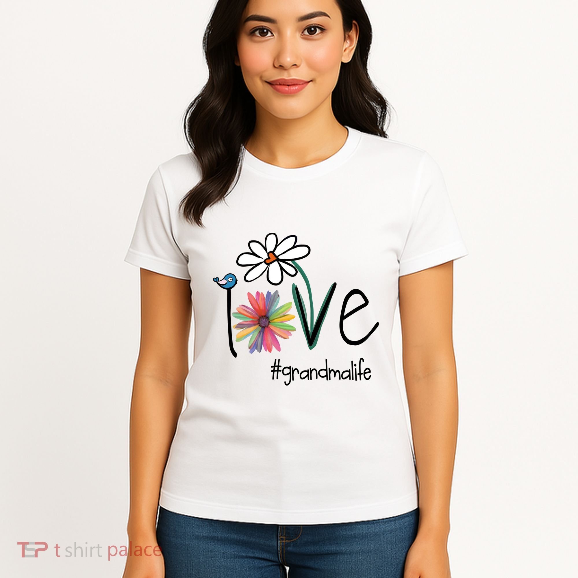 Art Flower Love Grandma Life Gift Women's T-Shirt