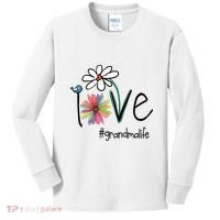 Art Flower Love Grandma Life Gift Kids Long Sleeve Shirt thumb 0