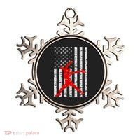 American Flag Love Softball Fastpitch Pitcher Gifts Ornament thumb 0