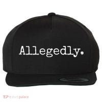 Allegedly Funny Lawyer Gift Funny Lawyer Wool Snapback Cap thumb 0