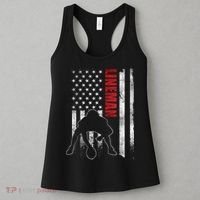 American Football Lineman Offensive Playerl Us Flag Women's Tank Top thumb 3