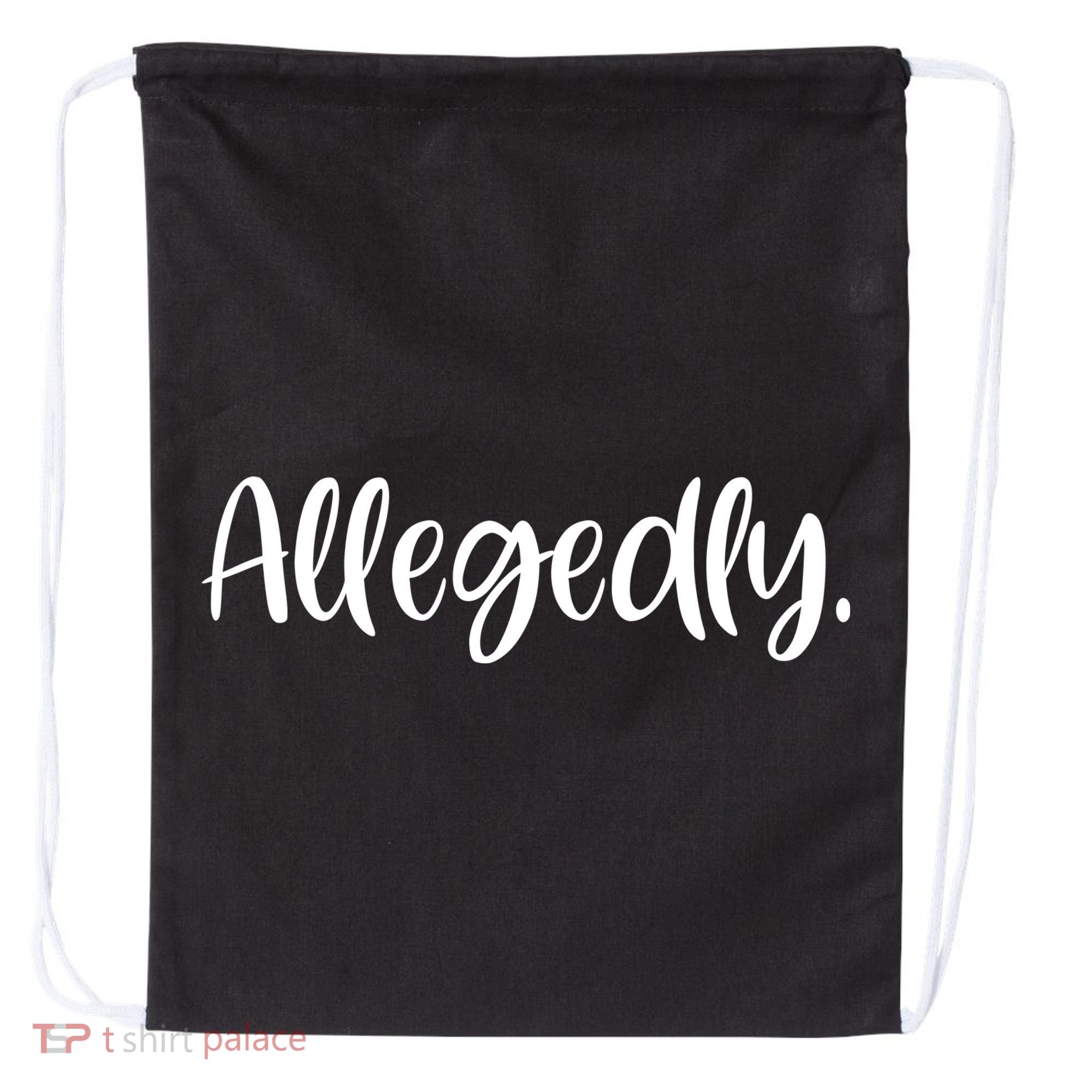 Allegedly Funny Lawyer Drawstring Bag
