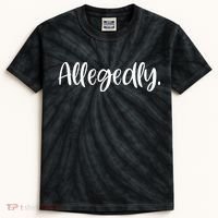Allegedly Funny Lawyer Kids Tie-Dye T-Shirt thumb 0