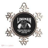 American Football Lineman Brick Wall Funny Quote Ornament thumb 0