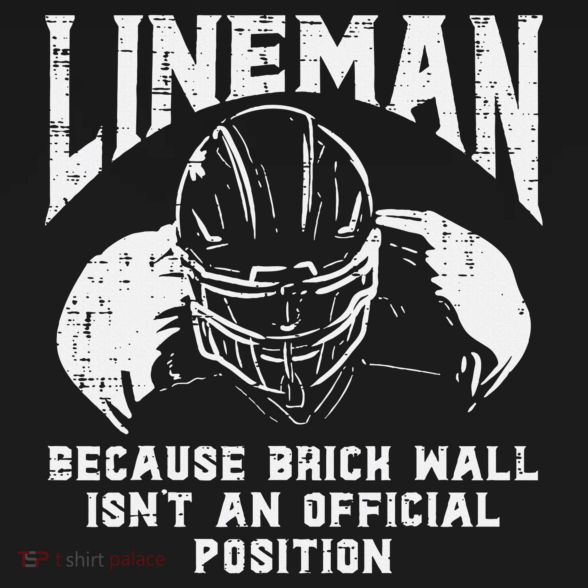 American Football Lineman Brick Wall Funny Quote Women's Tank Top