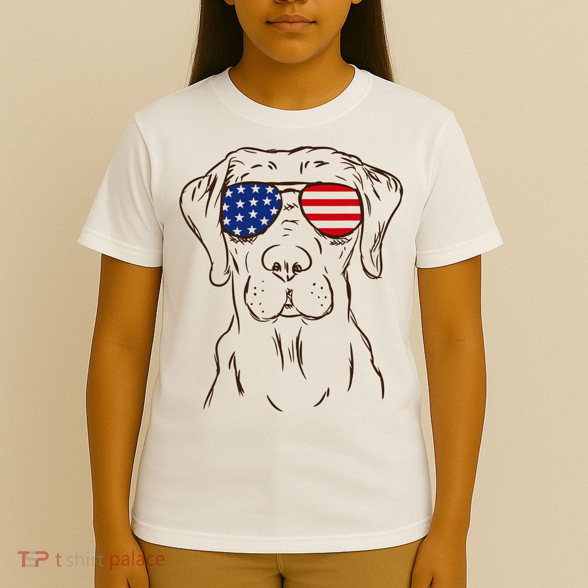 American Flag Labrador Retriever Patriotic 4th Of July Gifts T-Shirt
