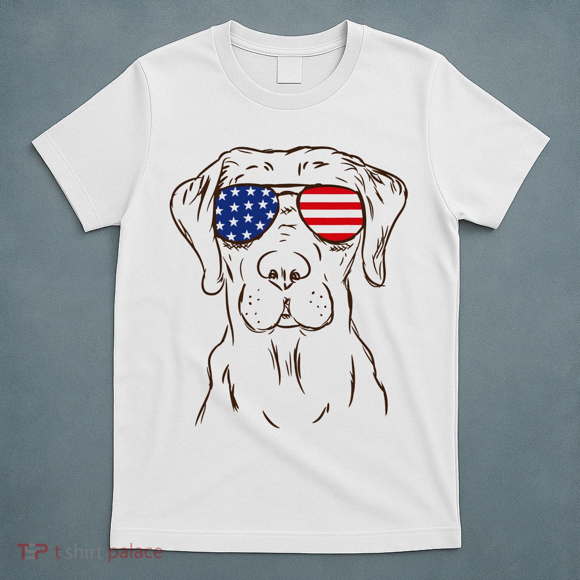 American Flag Labrador Retriever Patriotic 4th Of July Gifts T-Shirt