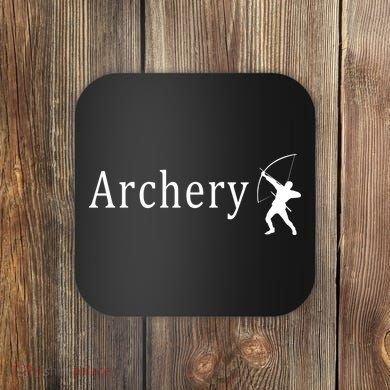 Archery Funny Logo Coaster