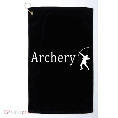 Archery Funny Logo Golf Towel