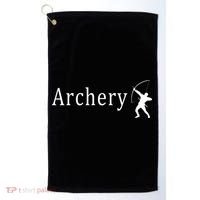 Archery Funny Logo Golf Towel thumb 0
