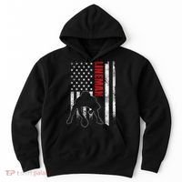 American Football Lineman Offensive Player Apparel Us Flag Hoodie thumb 0