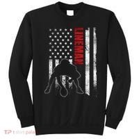 American Football Lineman Offensive Player Apparel Us Flag Sweatshirt thumb 0