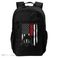 American Football Lineman Offensive Player Apparel Us Flag Backpack thumb 0