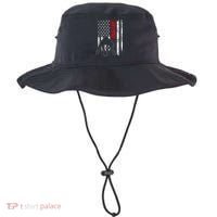 American Football Lineman Offensive Player Apparel Us Flag Bucket Hat thumb 0