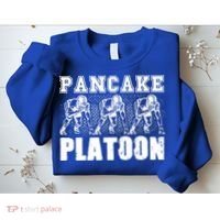 American Football Line Pancake Platoon Player Support Gift Sweatshirt thumb 2