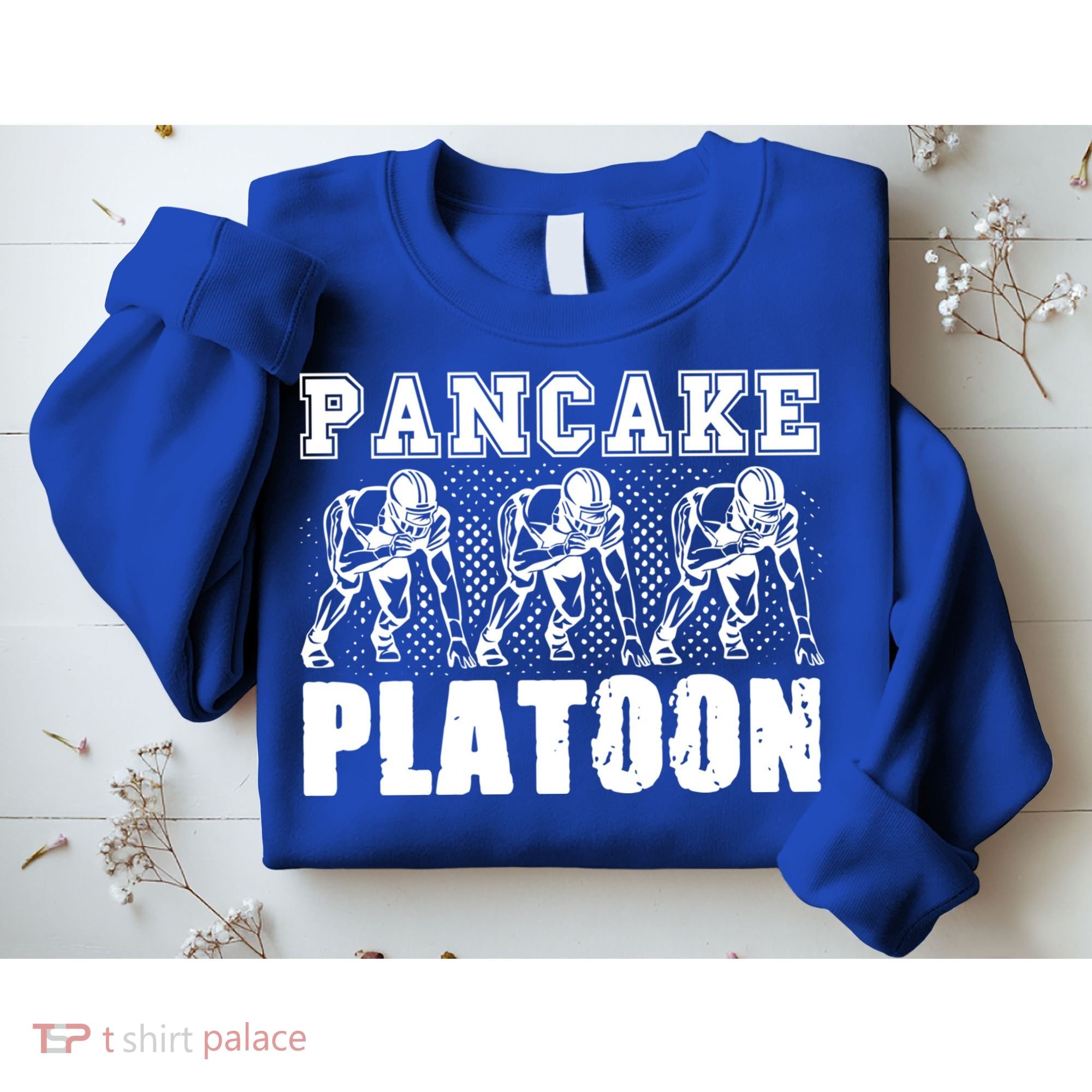 American Football Line Pancake Platoon Player Support Gift Sweatshirt