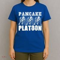 American Football Line Pancake Platoon Player Support Gift T-Shirt thumb 4