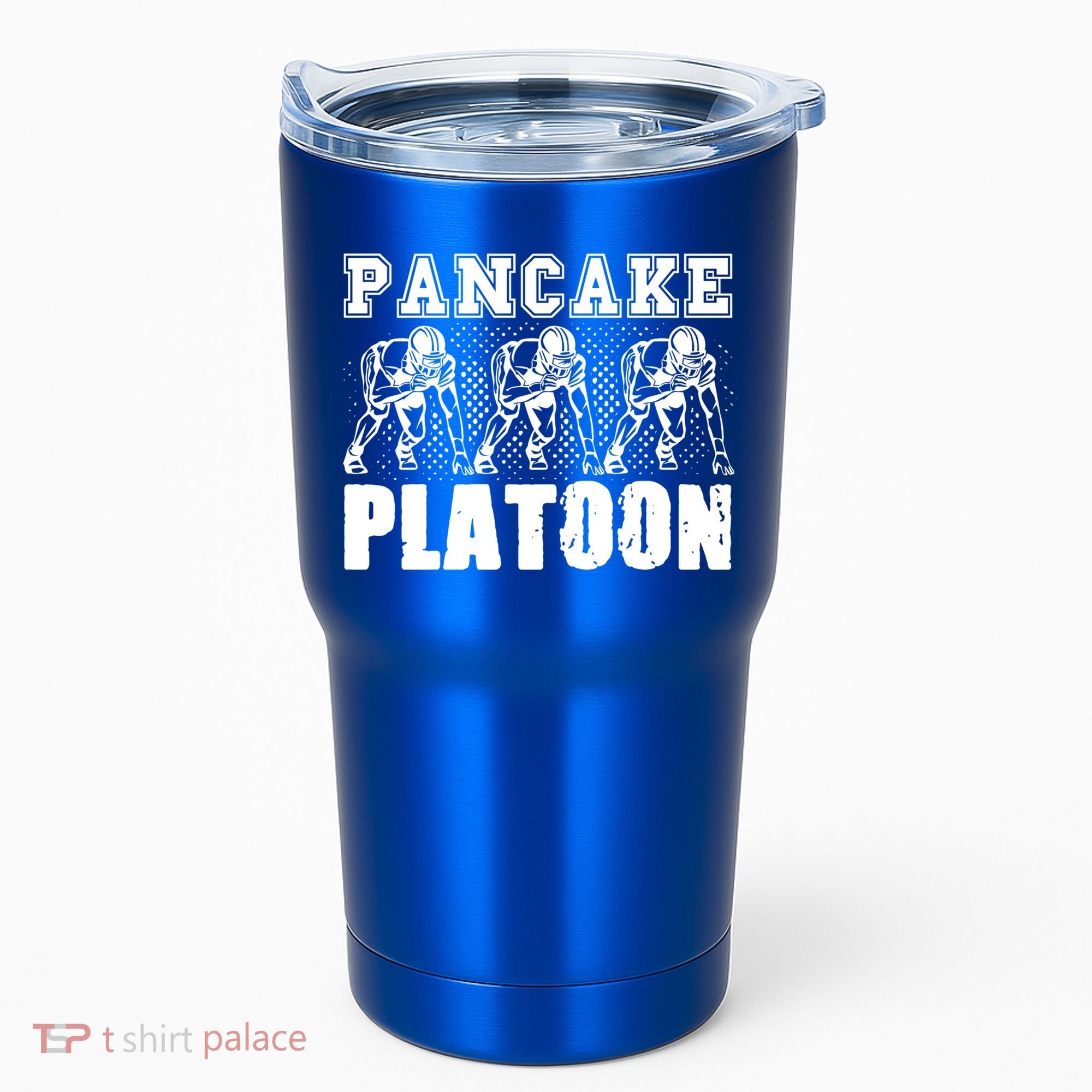 American Football Line Pancake Platoon Player Support Gift Tumbler