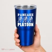 American Football Line Pancake Platoon Player Support Gift Tumbler thumb 2