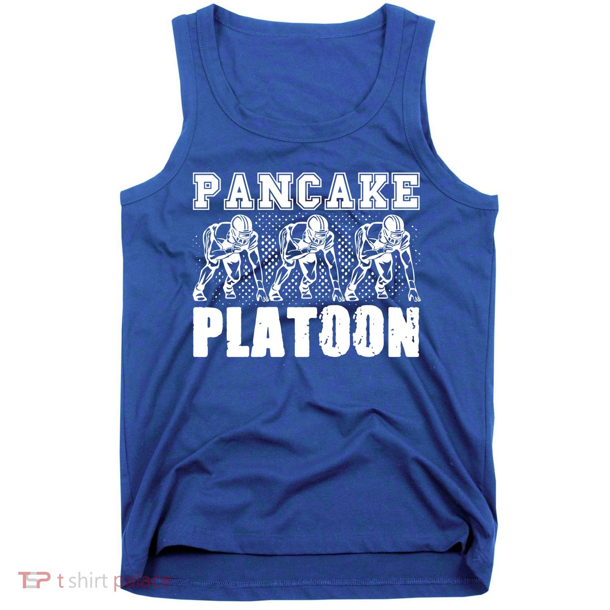 American Football Line Pancake Platoon Player Support Gift Tank Top