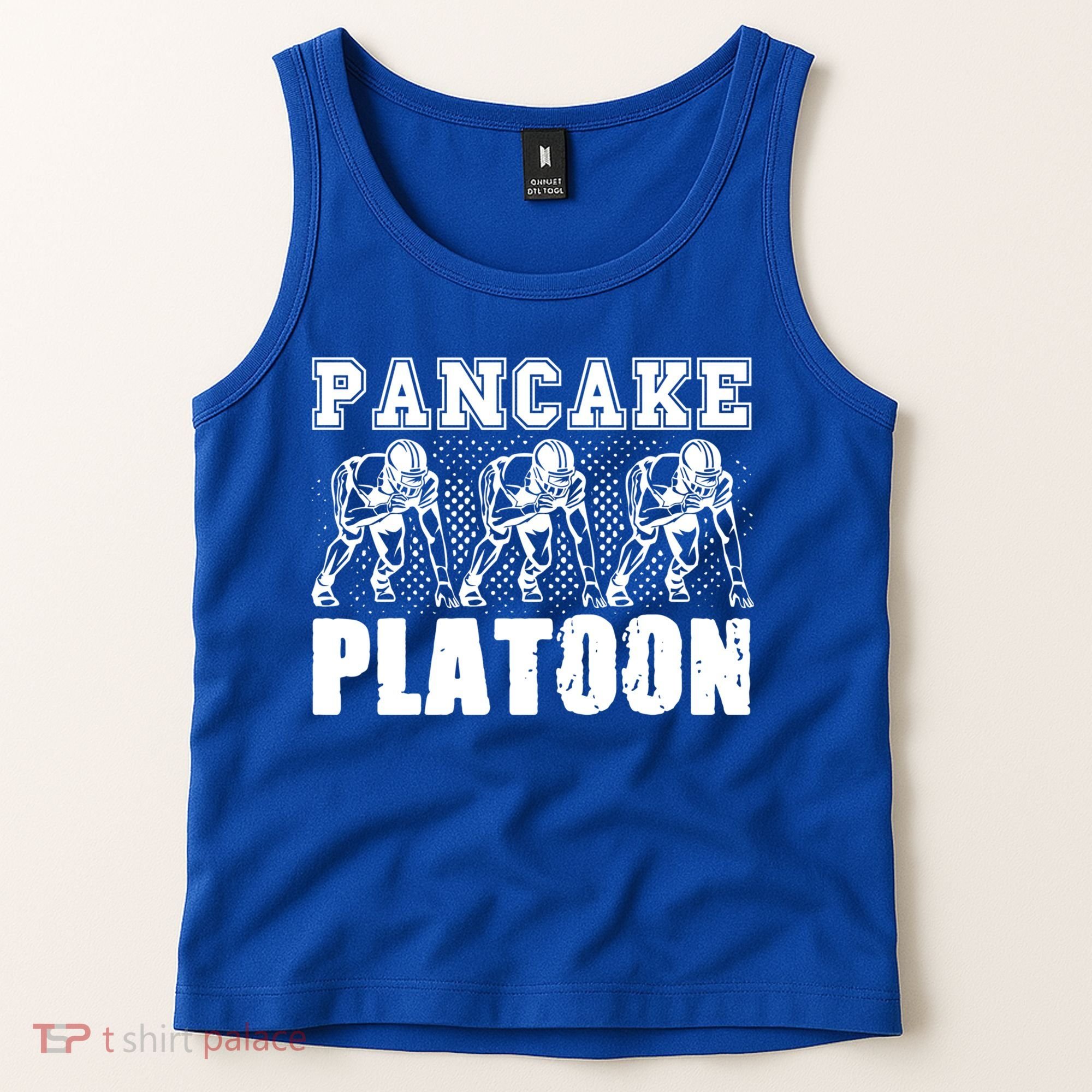 American Football Line Pancake Platoon Player Support Gift Tank Top