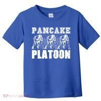 American Football Line Pancake Platoon Player Support Gift Toddler T-Shirt thumb 0