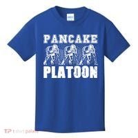 American Football Line Pancake Platoon Player Support Gift Kids T-Shirt thumb 0