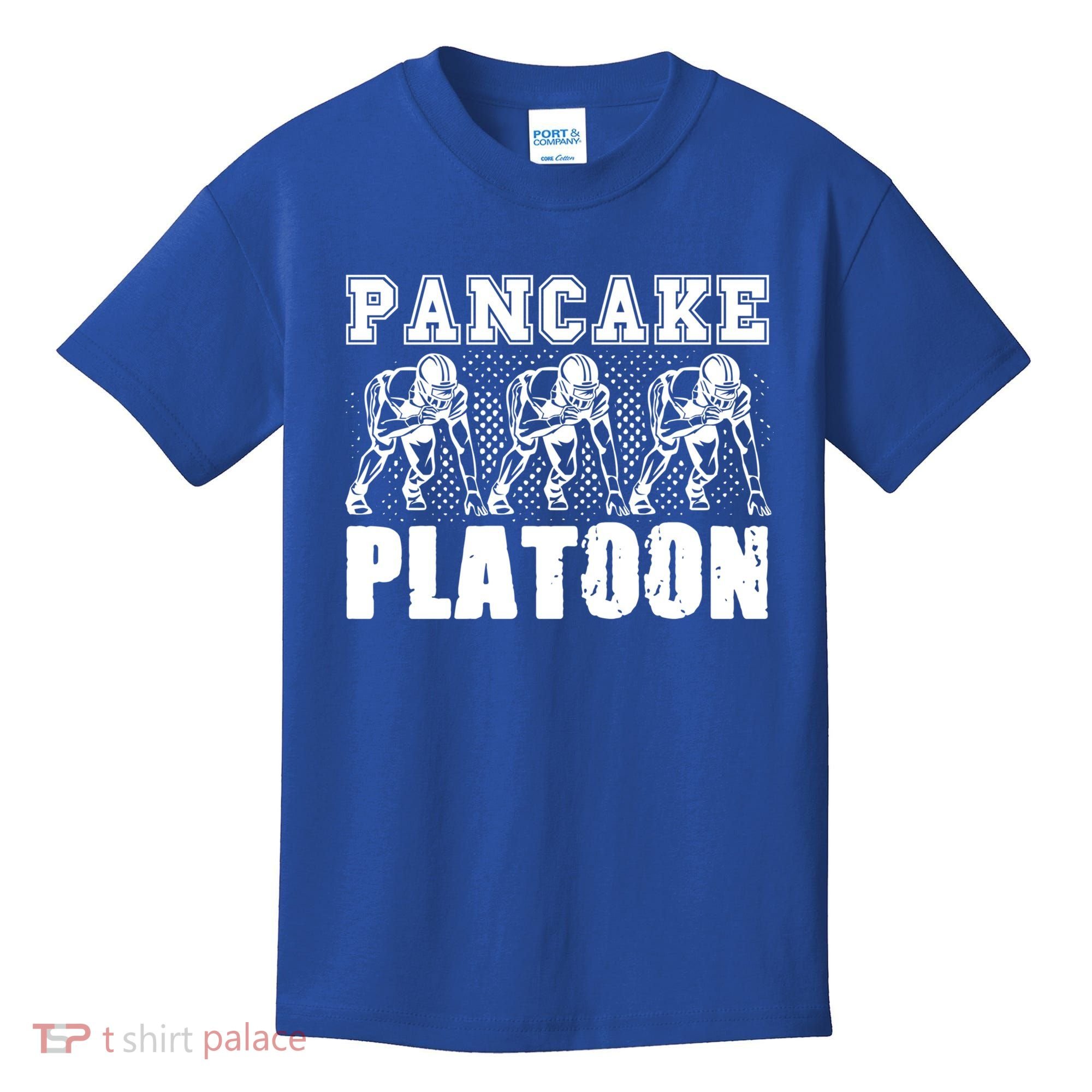 American Football Line Pancake Platoon Player Support Gift Kids T-Shirt
